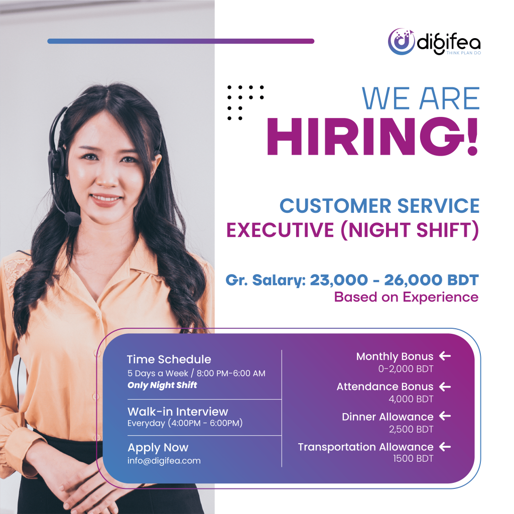 Customer Service Executive Night Shift DigiFea